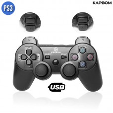 Controle para PS3 com Fio Dualshock Joystick KAP-3 Kapbom - Preto